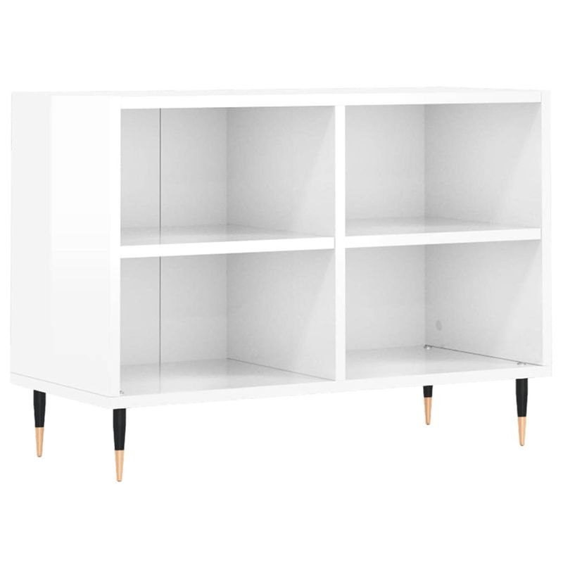 Foto van The living store tv-meubel - modern - 69.5 x 30 x 50 cm - hoogglans wit