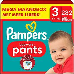 Foto van Pampers baby-dry pants luiers - maat 3 - 94 stuks (6-11kg) x3