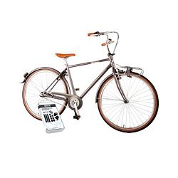 Foto van Volare kinderfiets lifestyle - 48 cm - grijs - 3 versnellingen - lage zadelstand - inclusief ways bandenplakset