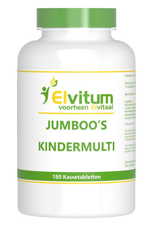 Foto van Elvitum jumboo'ss kindermulti tabletten