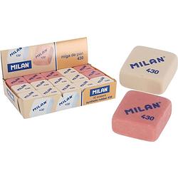 Foto van 30 gummen - het klassieke milan-rubber gum zachte gum gummen knutselen 2,8 x 2,8 x 3 cm wit,roze