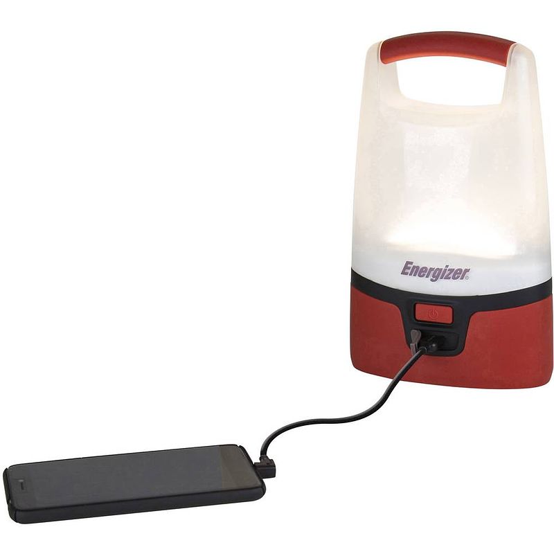 Foto van Energizer e301440800 vision lantern campinglantaarn led 1000 lm werkt op batterijen rood/zwart