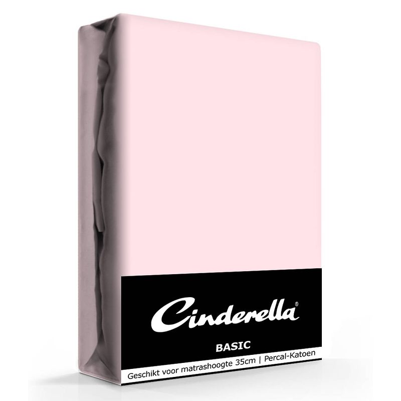 Foto van Cinderella basic hoeslaken candy hoge hoek - 40 cm-90 x 220 cm