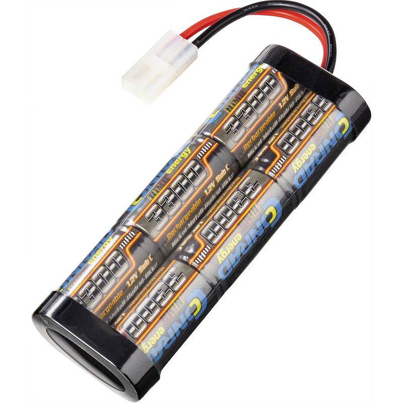 Foto van Conrad energy nimh accupack 7.2 v 3300 mah aantal cellen: 6 stick tamiya