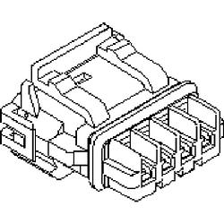 Foto van Molex 521170341 female behuizing-kabel totaal aantal polen 3 rastermaat: 2.5 mm 1 stuk(s) tray