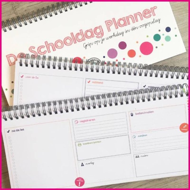 Foto van De schooldag planner