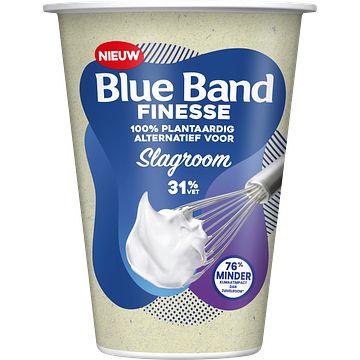 Foto van Blue band finesse 100% plantaardig slagroom 250ml bij jumbo