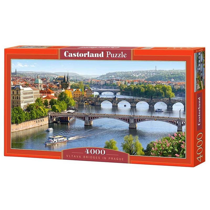 Foto van Castorland puzzel vltava bridges in prague - 4000 stukjes