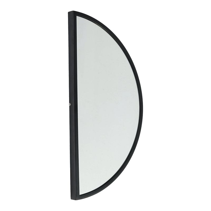 Foto van Loft42 mirror spiegel half rond - zwart - metaal - 60x31