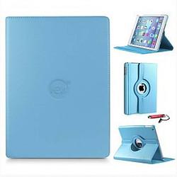 Foto van Licht blauwe 360 graden draaibare hoes ipad 2/3/4 met gekleurde stylus pen - ipad hoes, tablethoes