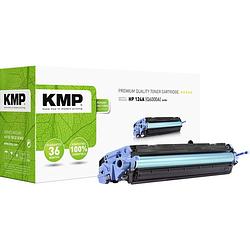 Foto van Kmp h-t81 tonercassette vervangt hp 124a, q6000a zwart 2500 bladzijden compatibel toner