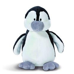 Foto van Nici pinguin pluche knuffel - zwart/grijs - 20 cm - knuffeldier