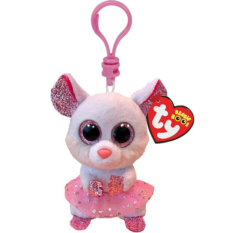 Foto van Ty beanie boo'ss clip nina mouse 7cm