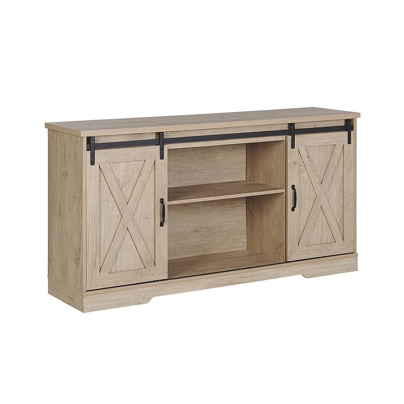 Foto van Beliani ulan - sideboard-lichte houtkleur-spaanplaat