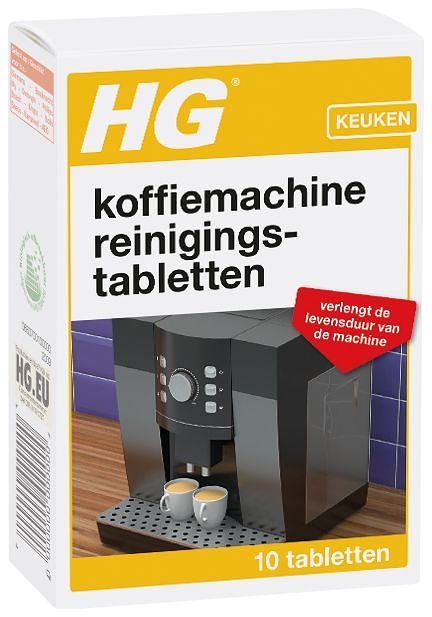 Foto van Hg koffiemachine reinigingstabletten