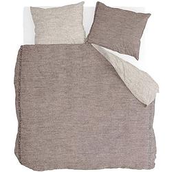 Foto van Walra dekbedovertrek casual beauty zand-taupe-1-persoons (140 x 200/220 cm)