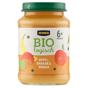 Foto van Jumbo biologisch appel, banaan & mango 6+ maanden 190g