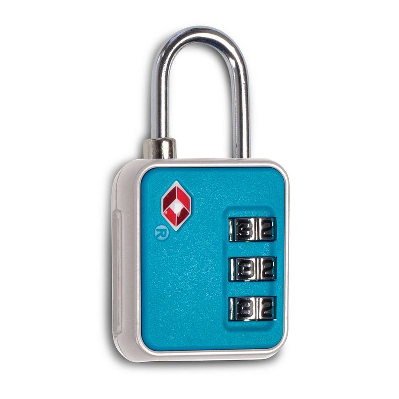 Foto van Worldpack bagageslot tsa lock cijfercombinatie 6 cm blauw