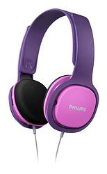 Foto van Philips hoofdtelefoon voor kinderen supra-aural - roze / paars