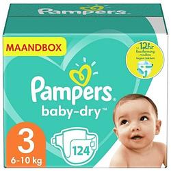 Foto van Pampers - baby dry - maat 3 - maandbox - 124 luiers