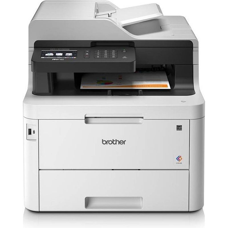 Foto van Brother mfc-l3770cdw draadloze multifunctionele printer - wifi - kopieëren - scannen