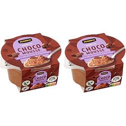 Foto van Jumbo romige chocomousse met melkchoco snippers 2 x 75g