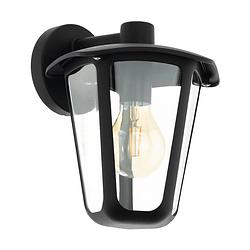 Foto van Eglo monreale wandlamp buiten - e27 - 23 cm - zwart