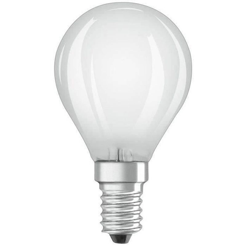 Foto van Osram led-lamp bolvormig variabel matglas - 4w equivalent 40w e14 - warm wit