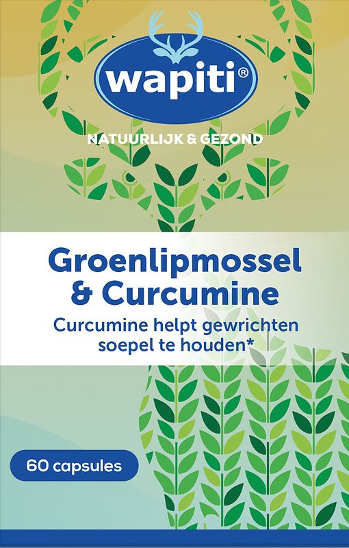 Foto van Wapiti groenlipmossel & curcumine extract capsules