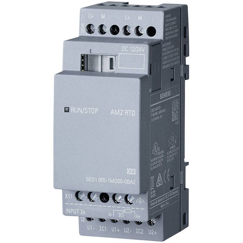 Foto van Siemens logo! am2 rtd 0ba2 plc-uitbreidingsmodule 12 v/dc, 24 v/dc