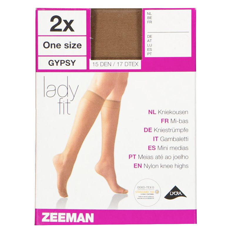 Foto van Lady fit kniekousen 15 den stretch 2-pack