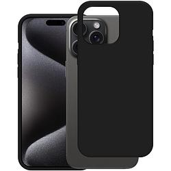 Foto van Just in case soft tpu case voor apple iphone 15 pro max telefoonhoesje zwart