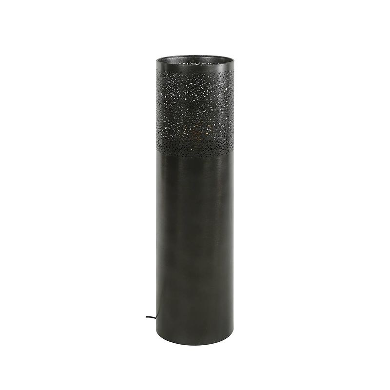 Foto van Giga meubel gm vloerlamp cilinder ø25x90cm zwart nikkel