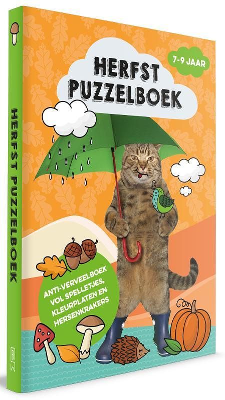 Foto van Herfstpuzzelboek - paperback (9789464290127)