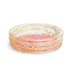 Foto van Intex baby zwembad - roze - glitter - 86 x 25 cm - opblaasbaar zwembad - rond - drie ringen
