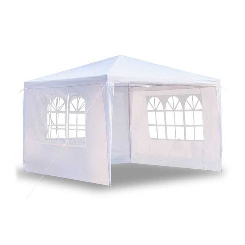 Foto van Maxxgarden partytent - budget paviljoen - 3x3m - 3 zijwanden - wit