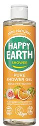 Foto van Happy earth pure shower gel rose petitgrain