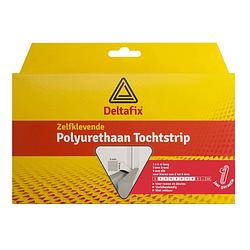 Foto van Tochtstrip - tochtwering - wit - zelfklevend - universeel - 6 m x 9 mm x 9 mm - tochtstrippen