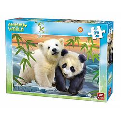 Foto van King legpuzzel animal world beren 99 stukjes