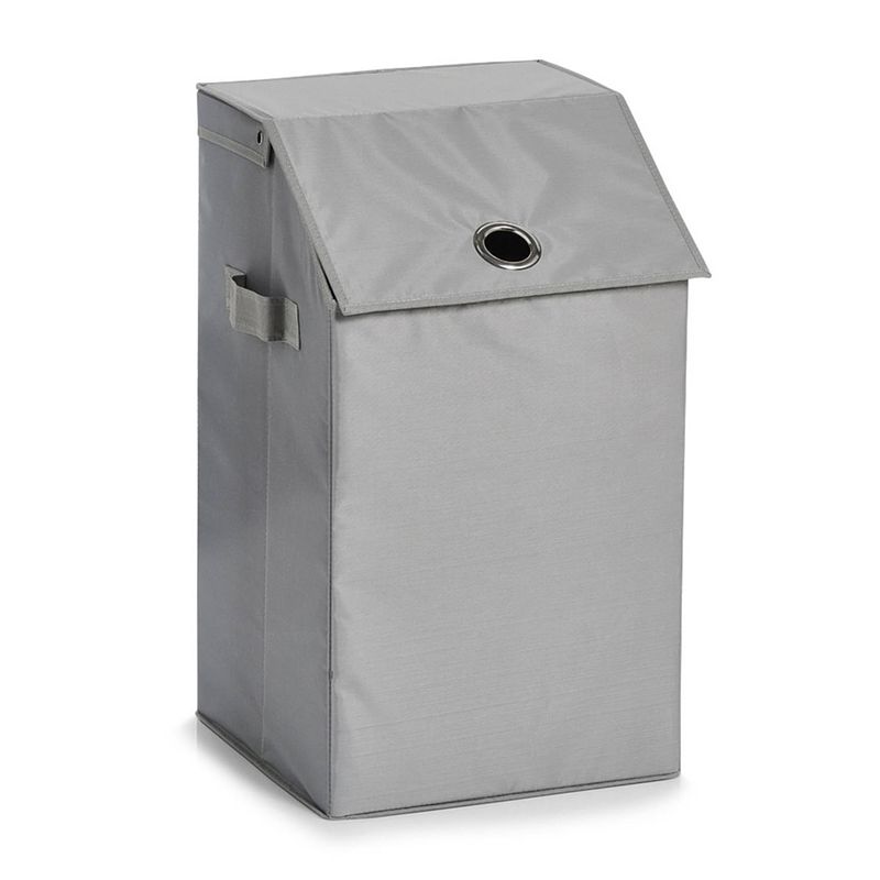 Foto van Zeller - laundry hamper, polyester, grey