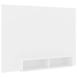 Foto van The living store tv-wandmeubel - spaanplaat - 135 x 23.5 x 90 cm - wit