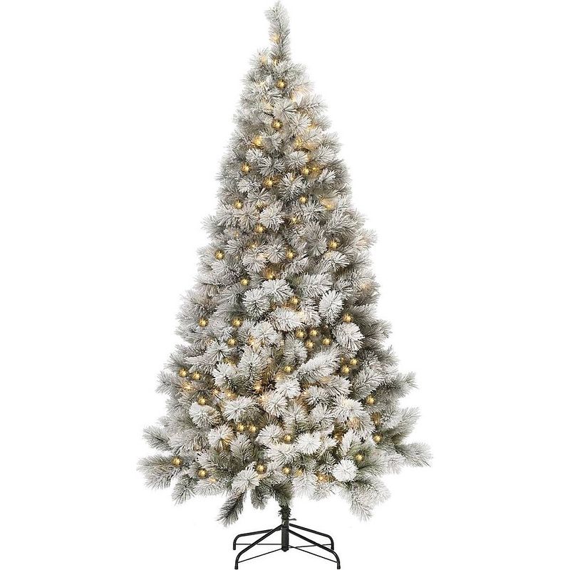 Foto van Royal christmas® kunstkerstboom chicago 180 cm met sneeuw inclusief led-verlichting