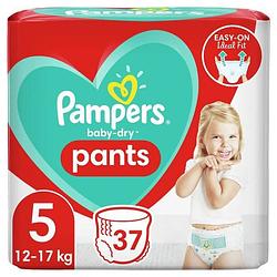 Foto van Pampers baby-dry pants luiers maat 5, 37 slipjes