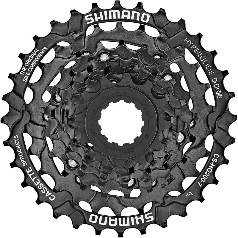 Foto van Shimano cassette 7v 12-28 cs-hg200 oem