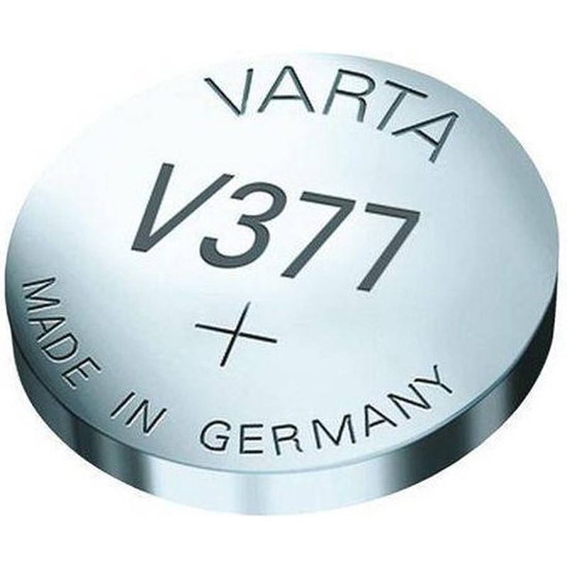 Foto van Varta knoopcel batterij v377 horloge - per stuk