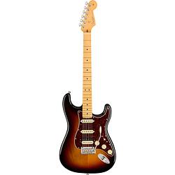 Foto van Fender american professional ii stratocaster hss 3-tone sunburst mn elektrische gitaar met koffer