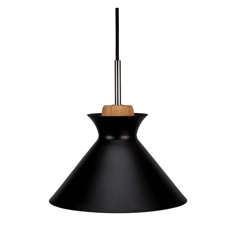 Foto van Pauleen mystical delight hanglamp - e27 - zwart/hout