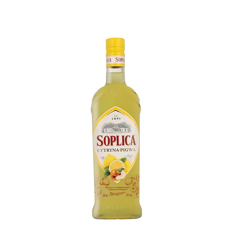 Foto van Soplica cytryna pigwa 'citroen-kweepeer' 50cl wodka