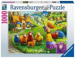 Foto van De kleurrijke wolwinkel (1000 stukjes) - puzzel;puzzel (4005556169498)