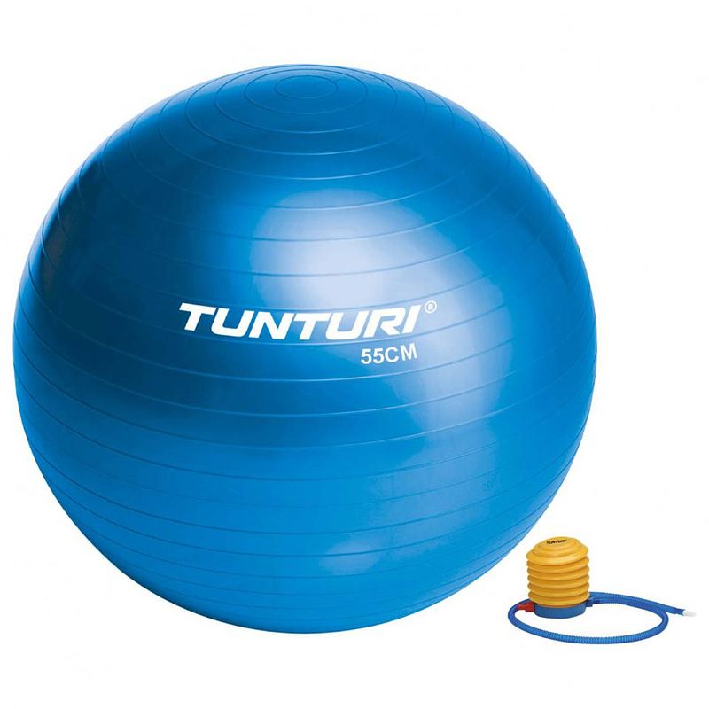 Foto van Tunturi fitnessbal 55 cm - blauw